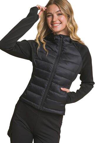 Love Tree Women's Padded Long Sleeve Thumb Hole Jacket in Saudi Arabia
