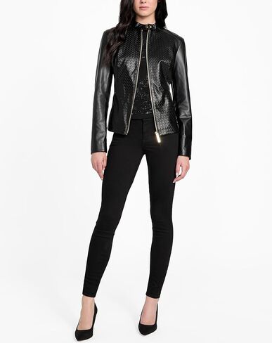 GUESS womens Mel Faux Leather Biker in Saudi Arabia
