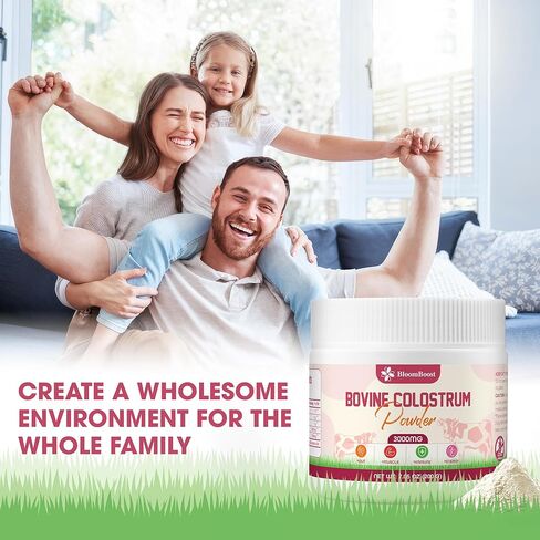 Bovine Colostrum Supplement, 3000mg per Serving, 200 Grams, Gut Health, Brain & Immune Health,Muscle Recovery & Wellness, Grass-Fed Colostrum Powder, Non-GMO, All-Natural in Saudi Arabia