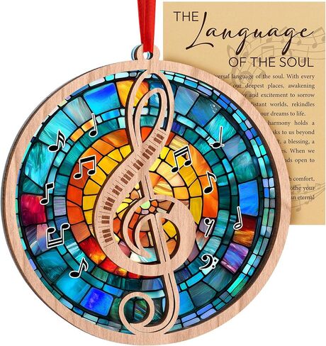 2D Flat Music Ornaments for Christmas Tree, Music Gifts for Men, Women, Techer, Musical Gifts for Musincians, Choir, Producer, Instruments, Piano, Guitar Lover, Singing Trinkets Themed Decor (Guitar) in Kuwait