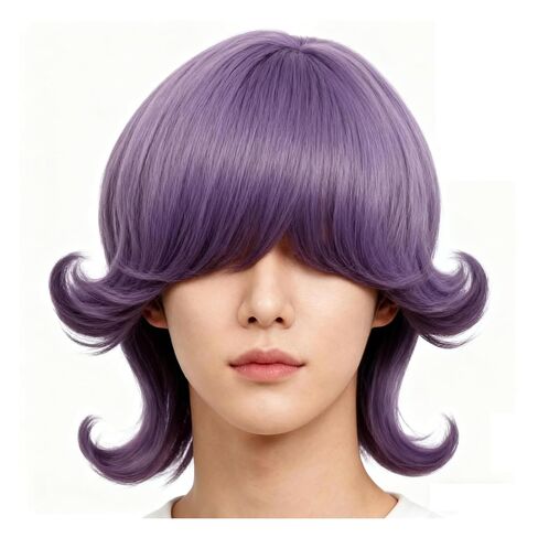 الرجال الرومانسية ساجا زي شعر مستعار أنيمي شيطان الأولاد تأثيري الدعائم هالوين حزب الزي الملحقات ميرش الوردي in Saudi Arabia