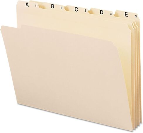 Smead Indexed File Folders, Monthly (Jan-Dec), 1/5-Cut Tab, Assorted Positions, Letter Size, Manila, 1 Set of 12 (11765) in Kuwait