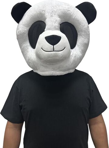 To.beone Plush Panda Costume Bear Animal Mask Mascot Head Halloween Christmas Dress in Saudi Arabia