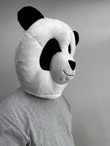 To.beone Plush Panda Costume Bear Animal Mask Mascot Head Halloween Christmas Dress in Saudi Arabia
