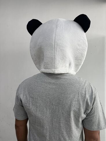 To.beone Plush Panda Costume Bear Animal Mask Mascot Head Halloween Christmas Dress in Saudi Arabia