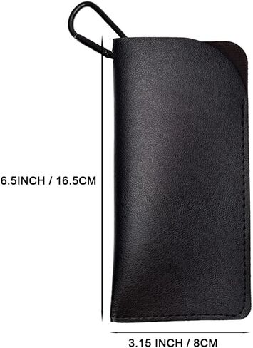 عبوتان من حافظة النظارات الشمسية المعلقة، باللون الأسود، وحامل تخزين النظارات in Kuwait