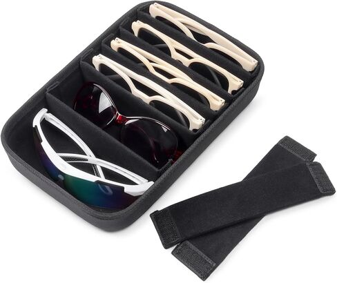 صينية تنظيم النظارات الشمسية من بوكير لتخزين الأدراج، وساعات النظارات والمجوهرات، 8 أزواج، حامل النظارات للرجال والنساء in Kuwait