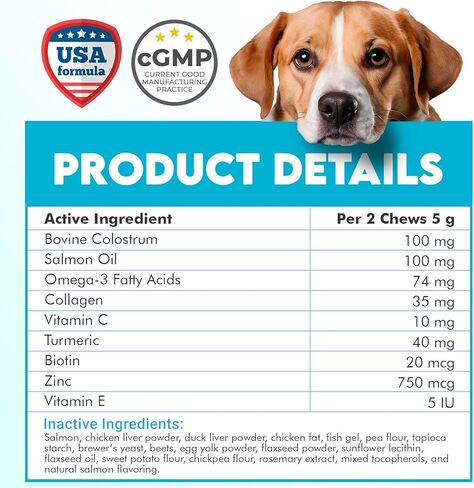Omega 3 Chews for Dogs - 150Pcs - Dog Skin and Coat Supplement - Rich in EPA & DHA Fatty Acids - Itching Skin Relief Chews - Reduce Hair Shedding - Made with Fish Oil - Chicken in Saudi Arabia