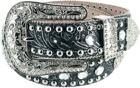 Blazin Roxx Ladies Leaf Pattern and Bling Belt in Saudi Arabia