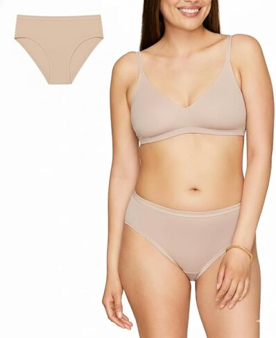 بيكيني نسائي متوسط ​​الارتفاع من القطن العضوي من Subset، مريح طوال اليوم، ملابس داخلية طبيعية، ملابس داخلية مسامية للجميع in Kuwait