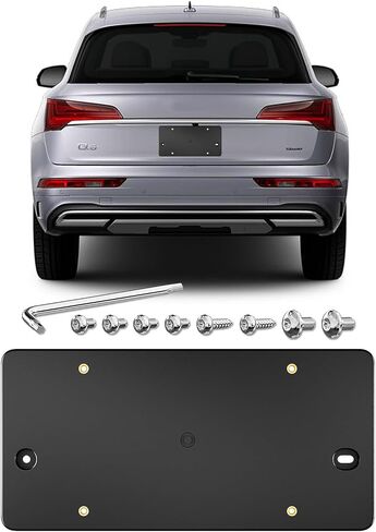 Rear License Plate Bracket Holder for Audi A4 Sedan A4 allroad Quattro S4 Sedan 2009 2010 2011 2012 2013 2014 2015 2016 2017 2018 2019 2020 2021 2022 2023 2024 Plate Holder in Saudi Arabia