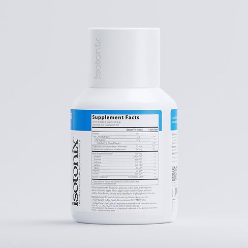 Isotonix® الإنزيمات الهاضمة مع البروبيوتيك | مركب DigeZyme® متعدد الإنزيمات وLactospore® Bacillus Coagulans | امتصاص العناصر الغذائية وتوازن القناة الهضمية وصحة الجهاز الهضمي | نباتي، خالي من الغلوتين | 90 حصة in Kuwait