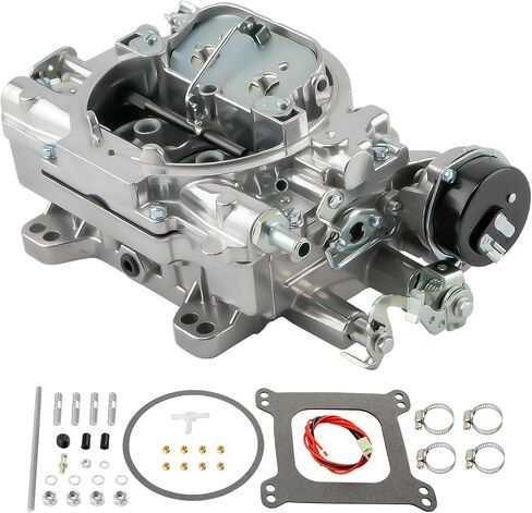مكربن ​​maxpeedingrods 4 أسطوانات لسيارة روتشستر Quadrajet مكربن ​​لسيارة Chevy 350 327 396 400 402 427 454 V8 1966-1973 محركات الشاحنات/السيارات، 1901R 4MV 750CFM Q-Jet 4 BBL Carb، خنق يدوي مطلق in Kuwait