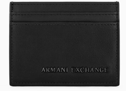 Armani Exchange Men's Tulum Card Holder, Black, One Size in Saudi Arabia