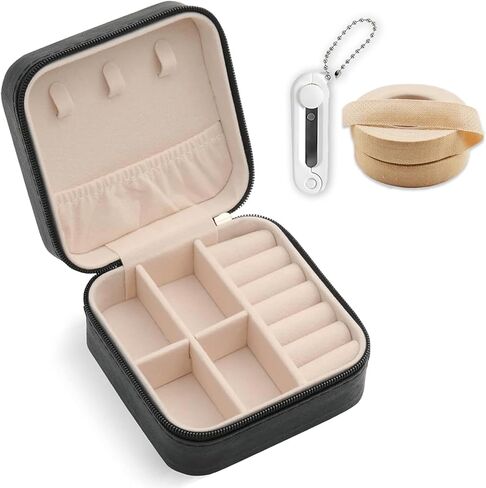 Chinese Guzheng Lute Pipa Guitar Accessories Organizer Box,Set with 2 Nail Tape Folding Scissors,Ideal Storage Box for String Instrument Accessories in Saudi Arabia