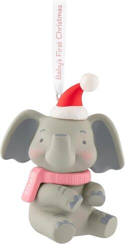 Hallmark Keepsake Christmas Ornament 2025, Baby Girl's First Christmas Elephant 2025 in Saudi Arabia