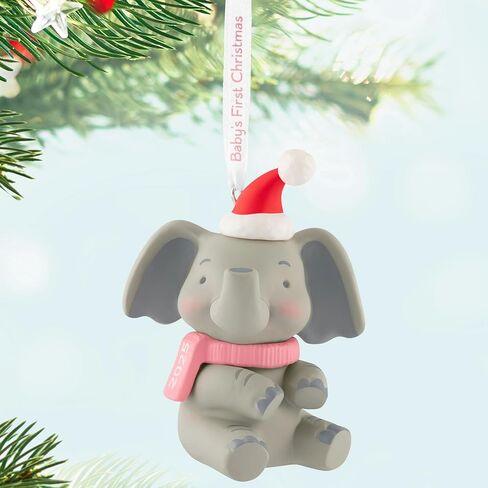 Hallmark Keepsake Christmas Ornament 2025, Baby Girl's First Christmas Elephant 2025 in Saudi Arabia