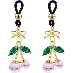 Fake Nipple Rings for Women Non Piercing Nipple Noose with Cherry Charm Cute Body Jewelry in Saudi Arabia