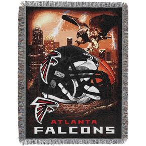Northwest NFL Atlanta Falcons Unisex-Adult Woven Tapestry Throw Blanket, 48" x 60", Home Field Advantage in Kuwait