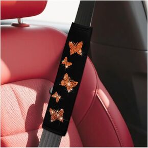 2pcs أغطية حزام مقعد السيارة ، واقي وسادة حزام الأمان من البوليستر ، وسادة وسادة حزام الأمان ، وسادة غطاء حزام آمنة للسيارات تساعد على حماية الرقبة والكتف ، عالمي لسيارات الدفع الرباعي ، الشاحنة ، RV （الوردي） in Kuwait