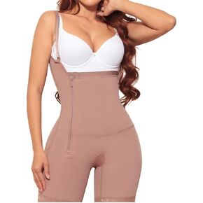 مشكل الجسم الكولومبي، بدلة للجسم عالية الضغط، تحكم في البطن بسحاب جانبي، شورت رافع للمؤخرة، عاري in Kuwait