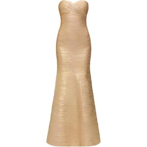 Hervé Léger The Metallic Sara Gown in Saudi Arabia