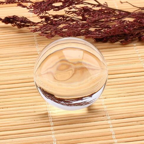 40mm Magic Crystal Ball, Asian Rare Quartz Sphere Transparent Decorative Witch Ball with Stand Base for Collection of Feng Shui Items Divinations Meditation Xmas Halloween in Saudi Arabia
