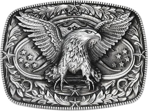 Belt Buckle for Men Women, Texas Soaring Eagle Belt Buckles│Halloween Christmas Cowboy Cowgirl Gifts in Saudi Arabia