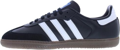 حذاء adidas Samba OG النسائي مقاس 8.5، اللون: أسود أساسي/أبيض سحابي/لثة in Kuwait