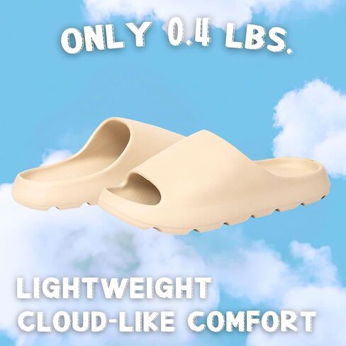 Cloud Slippers for Women and Men Soft Ultra Cushion Pillow Slide Sandals Summer Beach Shoes with Thick Sole in Saudi Arabia