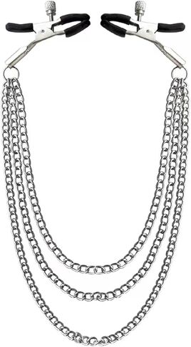 Stainless Steel Adjustable Body Chain With Non-Piercing Clips – Stylish Faux Body Piercing Jewelry For Women in Kuwait