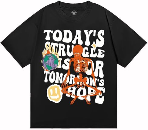 Bealin تي شيرت رجالي برسومات جرافيك كبيرة الحجم إبداعية على الجدران قمصان قصيرة الأكمام صيفية غير رسمية مغني الراب ملابس الشارع الشهير Y2k تي شيرت in Kuwait