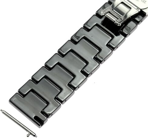 Ceramic Watch Band,18mm Universal Quick-release Strap, Stainless Steel Folding Buckle Wristband in Saudi Arabia