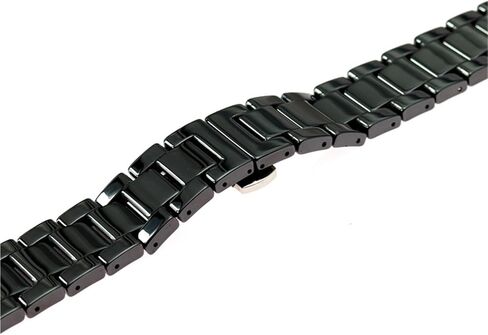 Ceramic Watch Band,18mm Universal Quick-release Strap, Stainless Steel Folding Buckle Wristband in Saudi Arabia