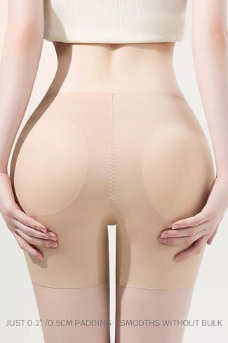 Women Seamless Butt Lifter Hip Enhancer No-Show Padded Shapewear Panties Underwear with Removable Pads in Saudi Arabia