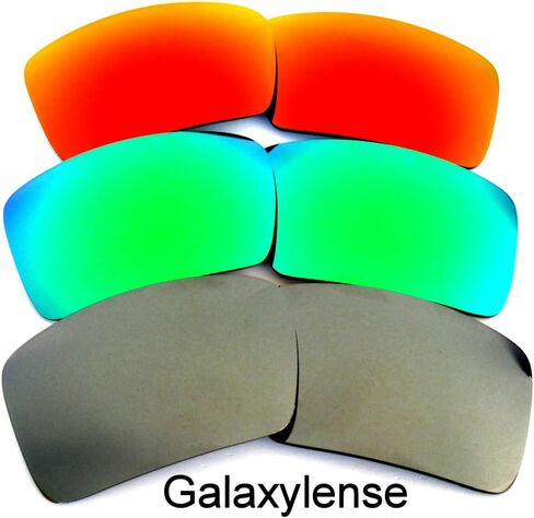 Galaxylense Replacement Lenses for Oakley Eyepatch 1&2 Gray&Green&Red Color Polarized 3 pairs,FREE S&H. in Saudi Arabia