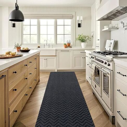 Runner Rug 2x6FT Custom Sizes,Commercial Hallway Runner Rubber Backing Non-Slip Carpet Washable Area Rugs for Entryway, Kitchen, Garage, Stairs, Front Door, Laundry Room,Grey in Saudi Arabia