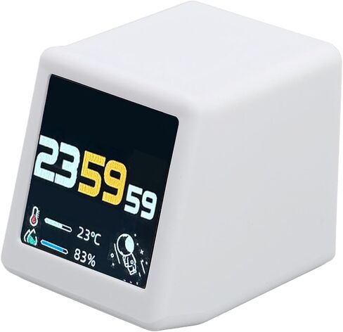 Pomya Bitcoin Stock Ticker Monitor Display Time Weather, WiFi Desktop Digital Clock, Multifunctional Easy Using Versatile App Integration and Photo Gallery Features in Saudi Arabia