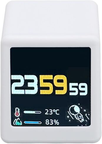 Pomya Bitcoin Stock Ticker Monitor Display Time Weather, WiFi Desktop Digital Clock, Multifunctional Easy Using Versatile App Integration and Photo Gallery Features in Saudi Arabia