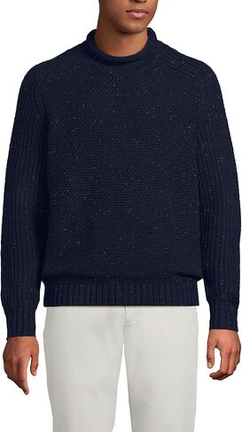 Lands' End Men's Long Sleeve Roll Neck Sweater in Saudi Arabia