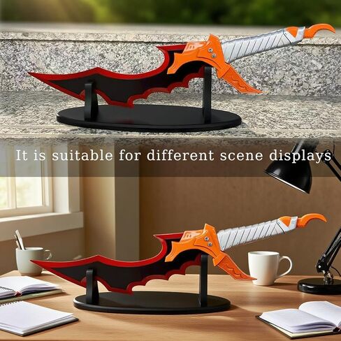 All Metal Anime Knight Killer Kasaka Sword Sung Jingwoo with Display Stand for Collection, Cosplay-21.7 Inch Red in Saudi Arabia