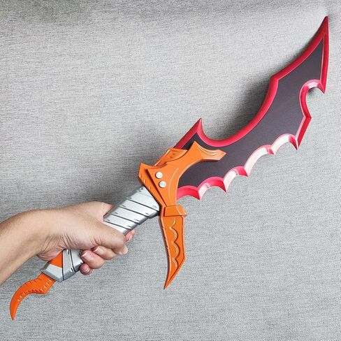 All Metal Anime Knight Killer Kasaka Sword Sung Jingwoo with Display Stand for Collection, Cosplay-21.7 Inch Red in Saudi Arabia