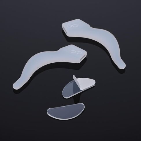 40 Pairs Eyeglasses Nose Pads Ear Clips 0.75in Adhesive Anti Slip Clear Silicone Nose Grips Comfort Soft Silicone Glasses Grips for Sunglasses Reading Glasses in Saudi Arabia