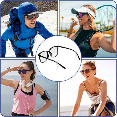 40 Pairs Eyeglasses Nose Pads Ear Clips 0.75in Adhesive Anti Slip Clear Silicone Nose Grips Comfort Soft Silicone Glasses Grips for Sunglasses Reading Glasses in Saudi Arabia