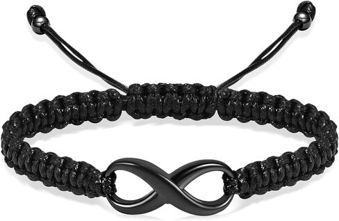 Cremation Bracelet for Ashes Infinity Memorial Jewelry Urn Bracelet Braided Rope Adjustable Keepsake Bangle for Women Men in Saudi Arabia