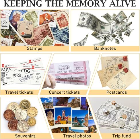 صندوق ظلال أرشيف مغامرات السفر للذكريات - إطار صندوق ظلال مقاس 12 × 12 بوصة مع فتحات لذاكرة السفر حافظة عرض تذكارية للتذاكر والبطاقات البريدية والمتحف وحقيبة عرض إطار السفر، أسود in Kuwait