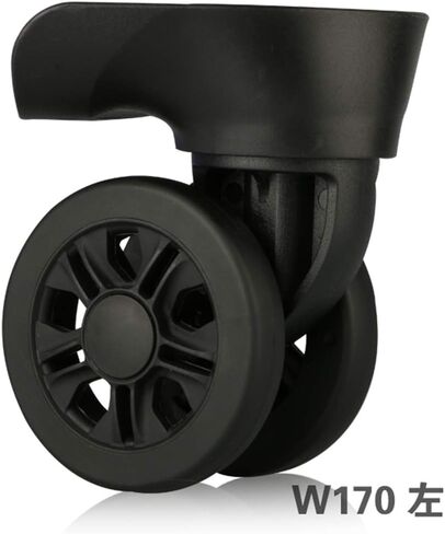 Luggage Wheels Replacement, (Set of a Pair) 360 Degree Swivel Luggage Mute Wheel Suitcase Replacement Repair Wheels Parts Spinner, Black in Saudi Arabia