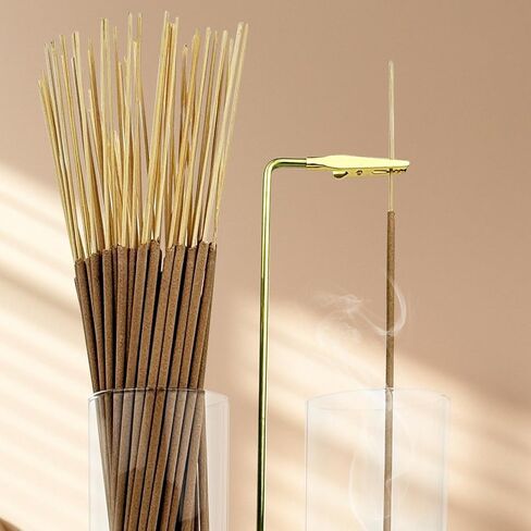 2 in 1 Glass Incense Holder for Sticks, Incense Burner with Ash Catcher, Hanging Incense Holders with Glass Ash Catcher for Meditation, Yoga, Spa, Home Decor, Room in Saudi Arabia