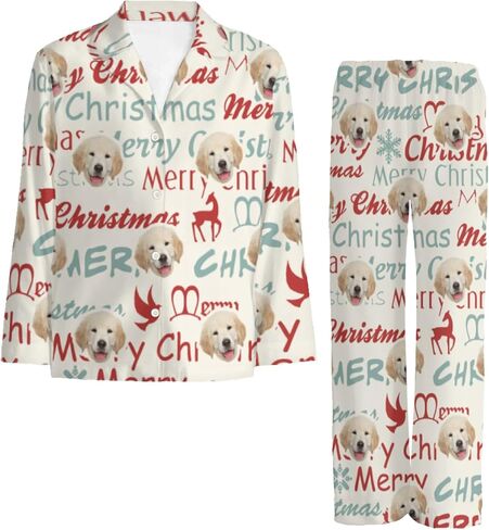 Custom Pajama Set - Personalized Matching Family Pajamas - Christmas Holiday PJ Set with Photo/Text in Saudi Arabia