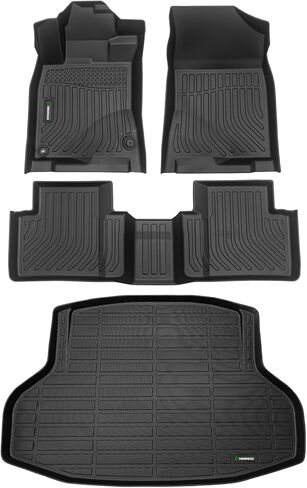 سجادات أرضية السيارة وبطانة الحمولة من ANBINGO® لجميع الأحوال الجوية لسيارة Mazda CX-30 2025 2024 2023 2022 2021 2020، مناسبة خصيصًا لسجادات CX30 مجموعة كاملة من الملحقات - أسود in Kuwait